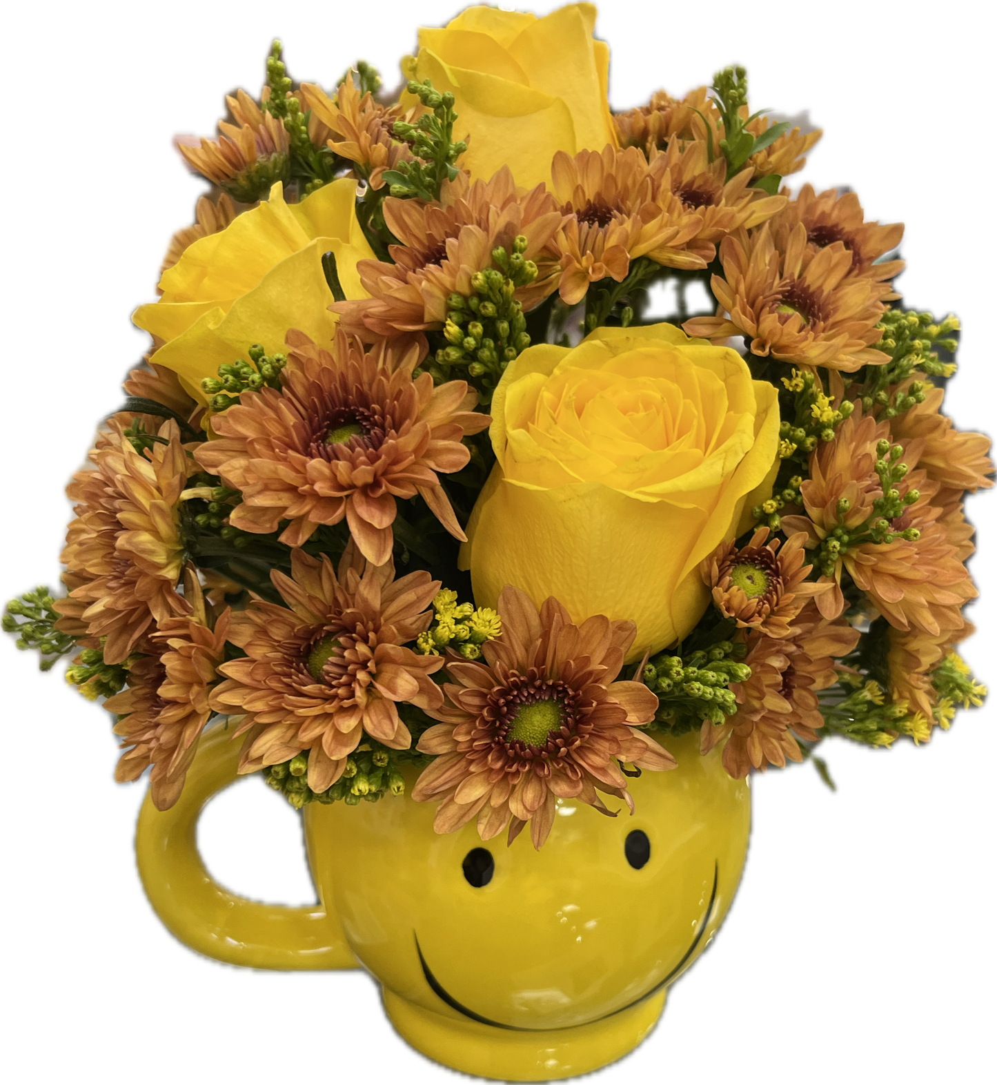 Fresh Flower Smiley Mug $40