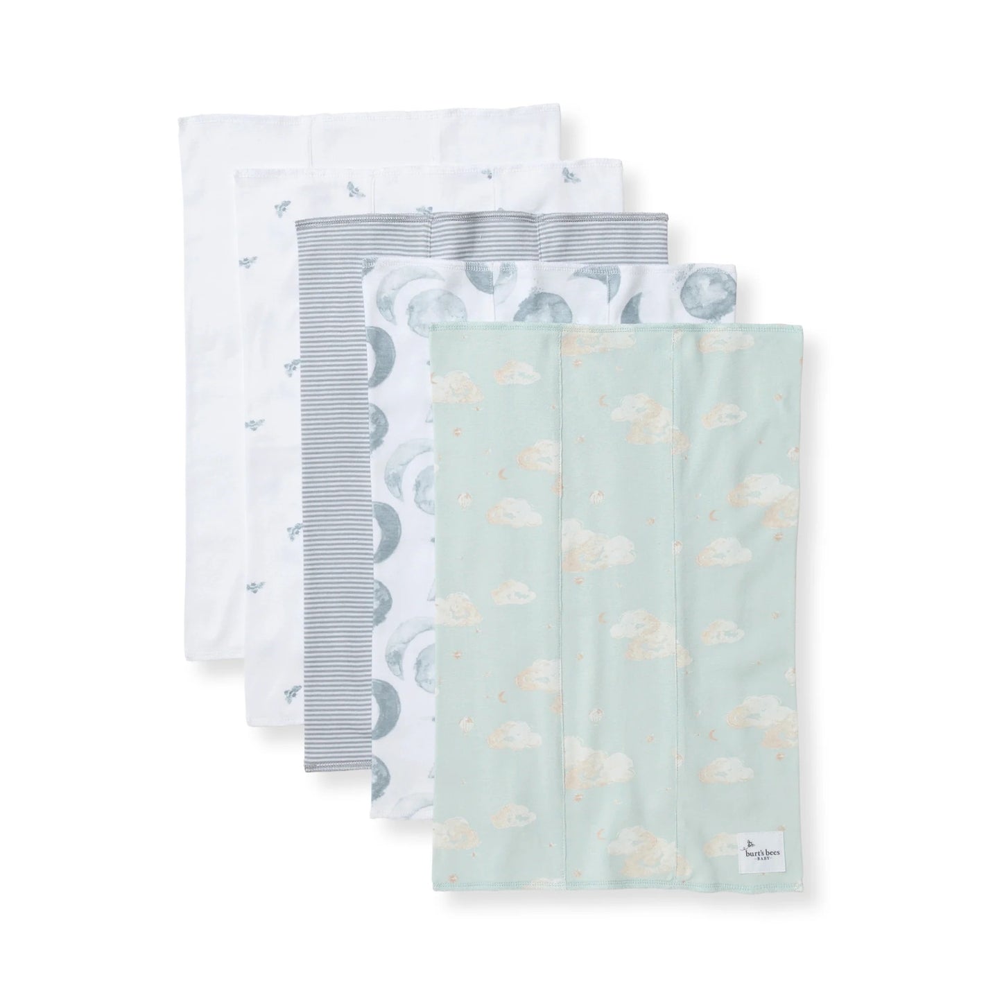 Burt's Bees Baby Burp Cloth 5-Pack